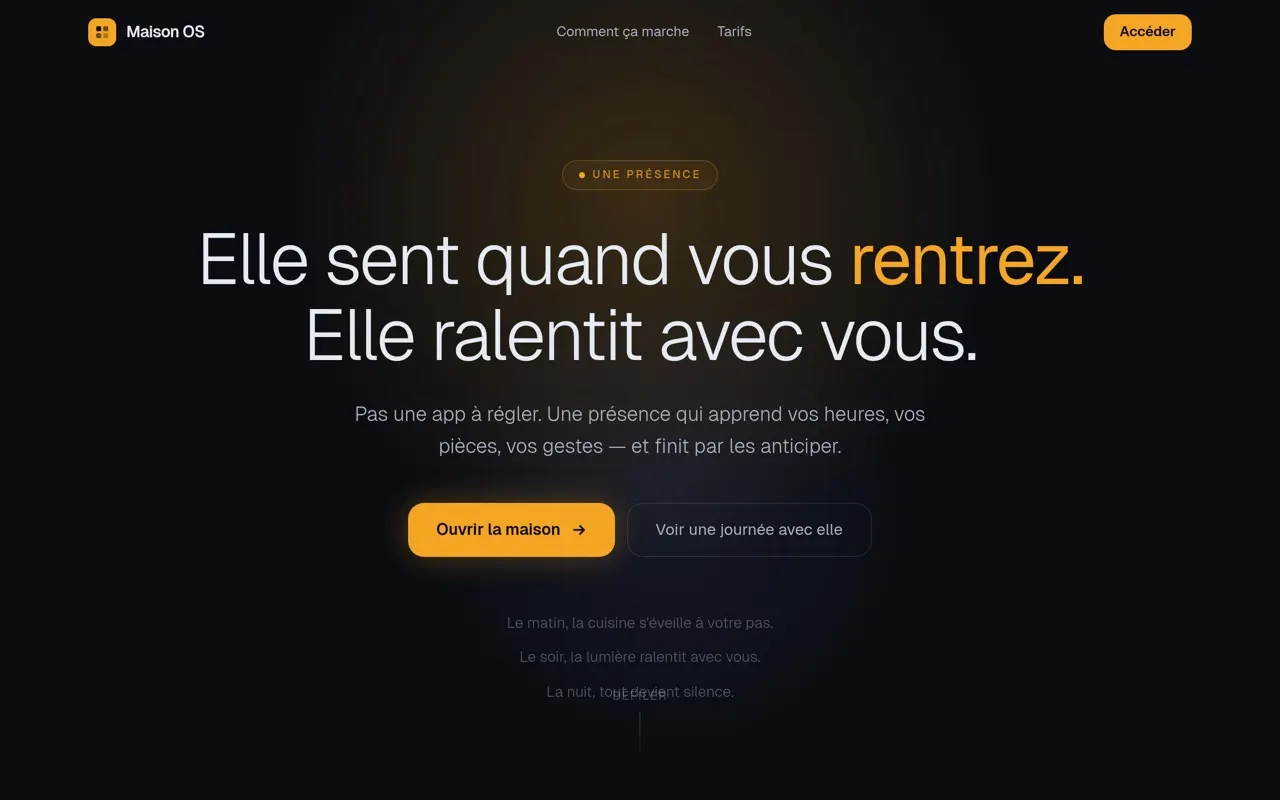 Aperçu du site Maison OS